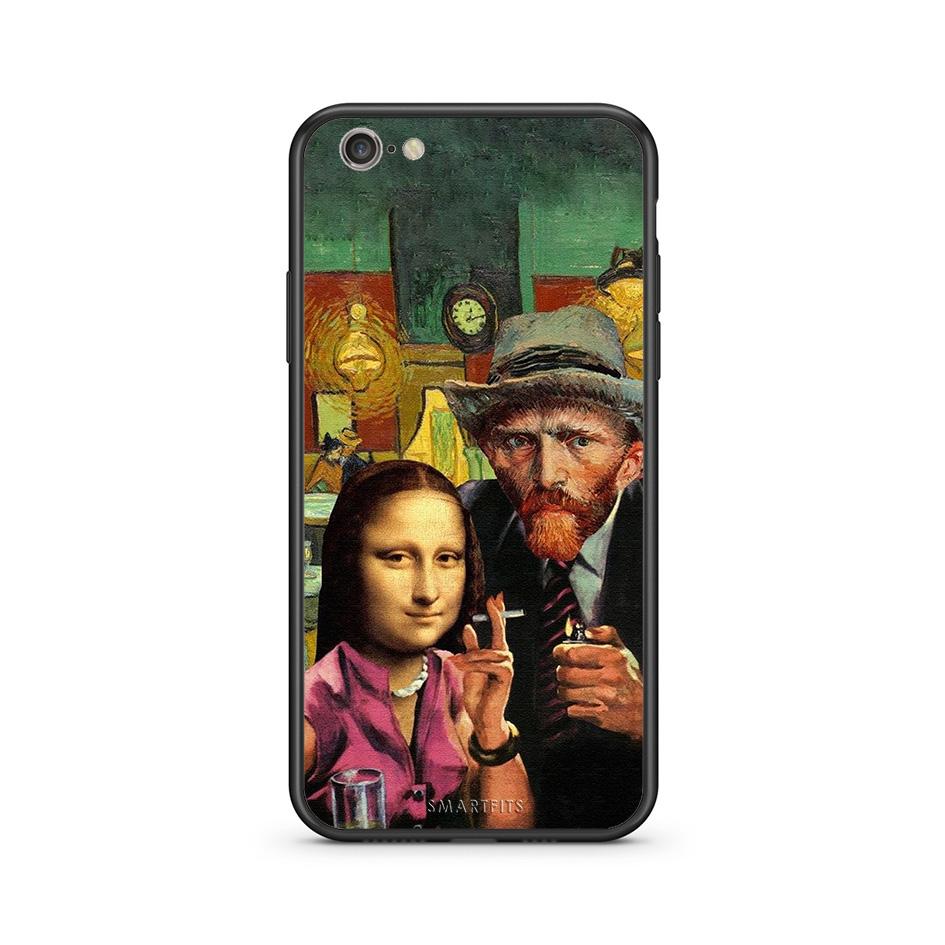 iphone 6 6s Funny Art θήκη από τη Smartfits με σχέδιο στο πίσω μέρος και μαύρο περίβλημα | Smartphone case with colorful back and black bezels by Smartfits