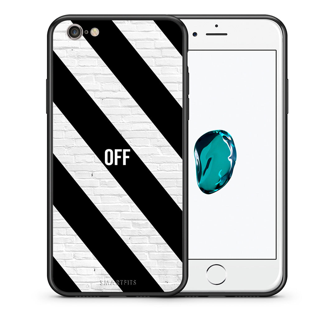 Θήκη iPhone 6/6s Get Off από τη Smartfits με σχέδιο στο πίσω μέρος και μαύρο περίβλημα | iPhone 6/6s Get Off case with colorful back and black bezels