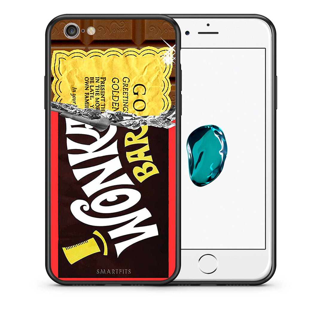 Θήκη iPhone 6 Plus/6s Plus Golden Ticket από τη Smartfits με σχέδιο στο πίσω μέρος και μαύρο περίβλημα | iPhone 6 Plus/6s Plus Golden Ticket case with colorful back and black bezels