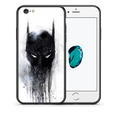 Θήκη iPhone 6/6s Paint Bat Hero από τη Smartfits με σχέδιο στο πίσω μέρος και μαύρο περίβλημα | iPhone 6/6s Paint Bat Hero case with colorful back and black bezels