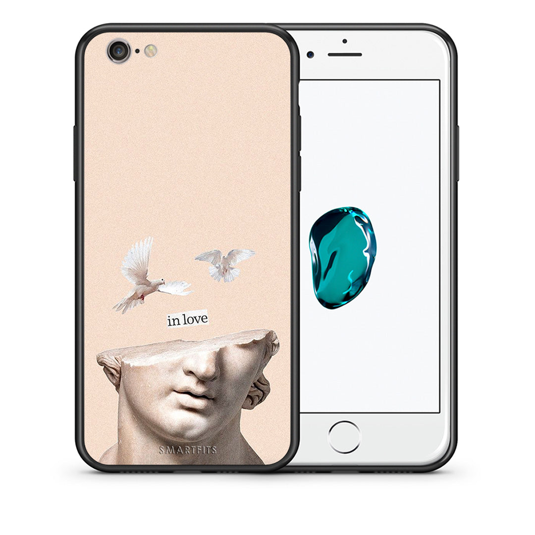 Θήκη iPhone 7/8/SE 2020 In Love από τη Smartfits με σχέδιο στο πίσω μέρος και μαύρο περίβλημα | iPhone 7/8/SE 2020 In Love case with colorful back and black bezels