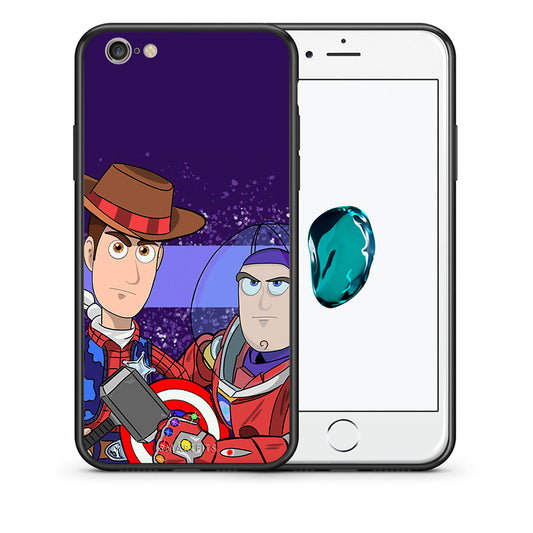 Θήκη iPhone 6/6s Infinity Story από τη Smartfits με σχέδιο στο πίσω μέρος και μαύρο περίβλημα | iPhone 6/6s Infinity Story case with colorful back and black bezels