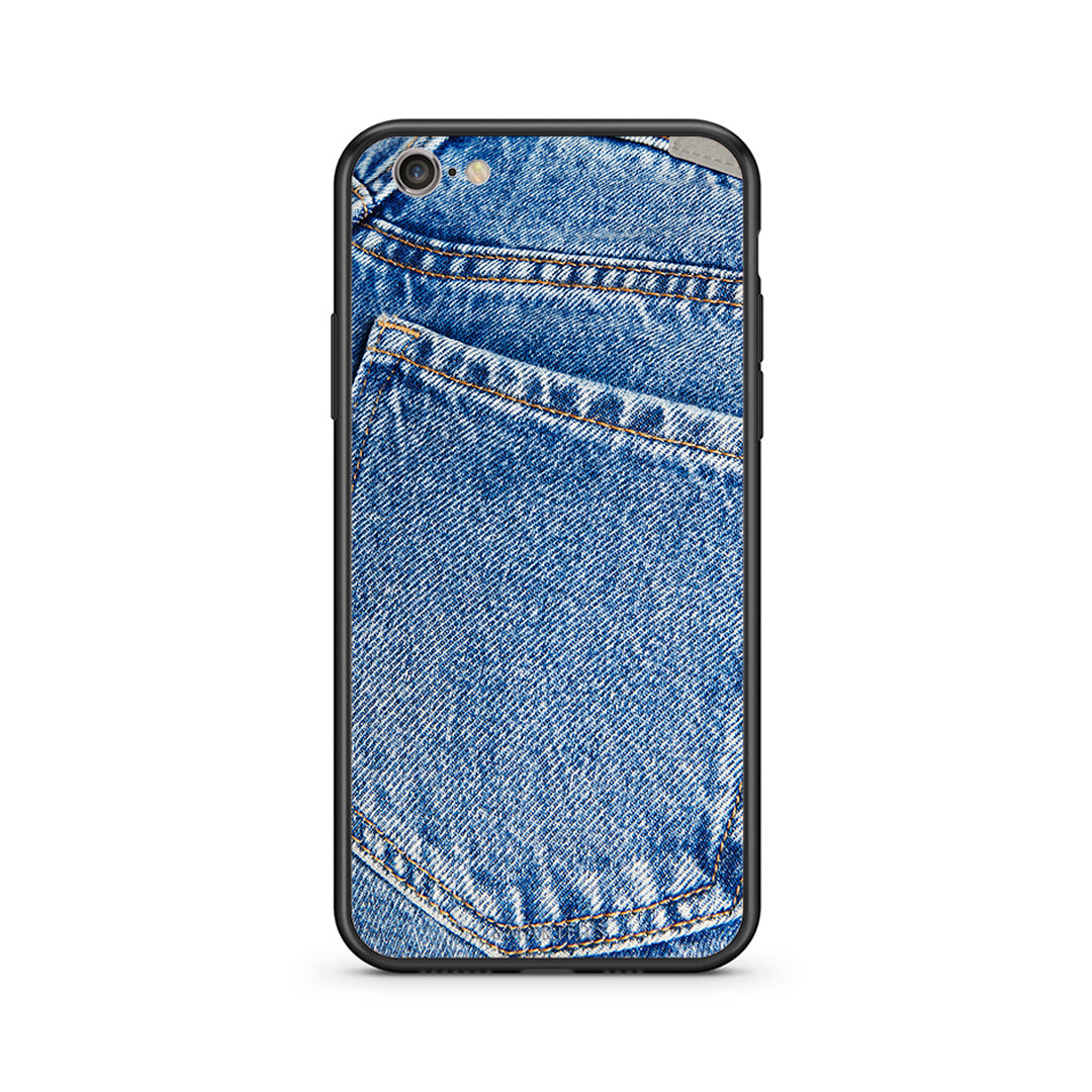 iPhone 7/8 Jeans Pocket θήκη από τη Smartfits με σχέδιο στο πίσω μέρος και μαύρο περίβλημα | Smartphone case with colorful back and black bezels by Smartfits