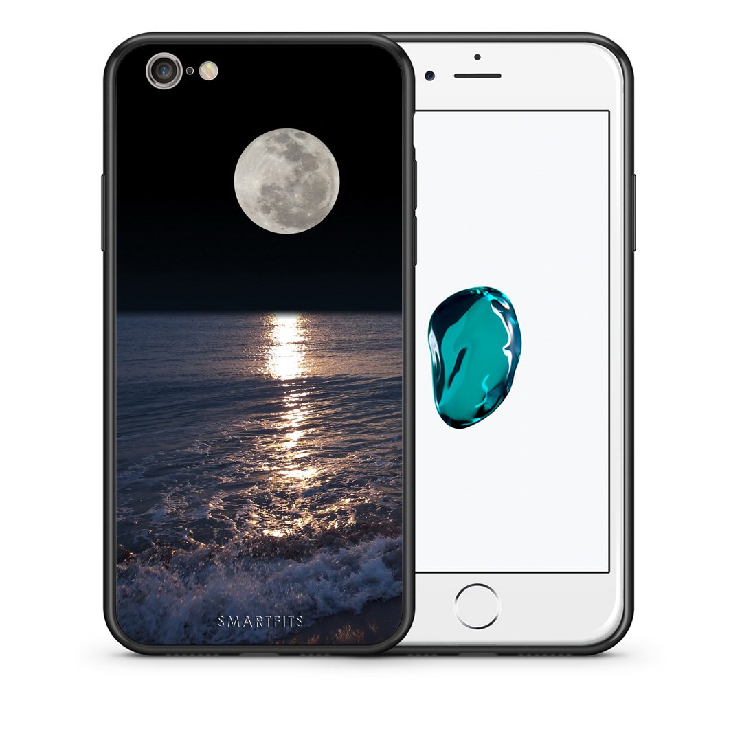Θήκη iPhone 7/8/SE 2020 Moon Landscape από τη Smartfits με σχέδιο στο πίσω μέρος και μαύρο περίβλημα | iPhone 7/8/SE 2020 Moon Landscape case with colorful back and black bezels