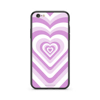 Thumbnail for iphone 6 plus 6s plus Lilac Hearts θήκη από τη Smartfits με σχέδιο στο πίσω μέρος και μαύρο περίβλημα | Smartphone case with colorful back and black bezels by Smartfits