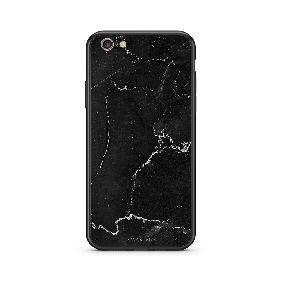 iphone 6 plus 6s plus Marble Black θήκη από τη Smartfits με σχέδιο στο πίσω μέρος και μαύρο περίβλημα | Smartphone case with colorful back and black bezels by Smartfits