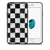 Thumbnail for Θήκη iPhone 6 Plus/6s Plus Square Geometric Marble από τη Smartfits με σχέδιο στο πίσω μέρος και μαύρο περίβλημα | iPhone 6 Plus/6s Plus Square Geometric Marble case with colorful back and black bezels