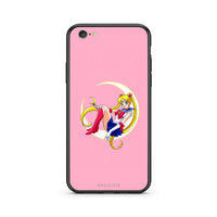 Thumbnail for iphone 6 6s Moon Girl θήκη από τη Smartfits με σχέδιο στο πίσω μέρος και μαύρο περίβλημα | Smartphone case with colorful back and black bezels by Smartfits