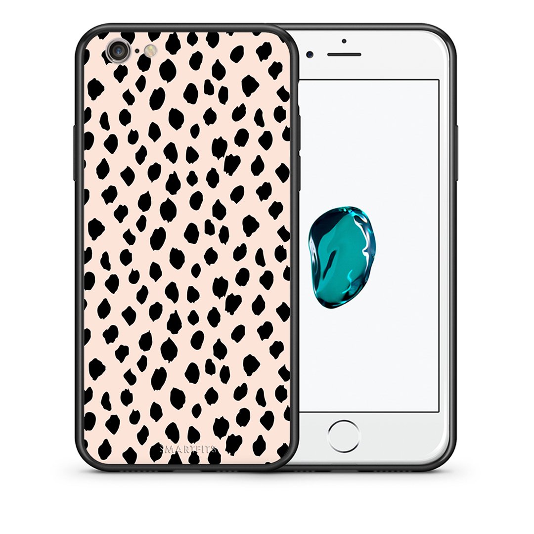 Θήκη iPhone 7/8/SE 2020 New Polka Dots από τη Smartfits με σχέδιο στο πίσω μέρος και μαύρο περίβλημα | iPhone 7/8/SE 2020 New Polka Dots case with colorful back and black bezels