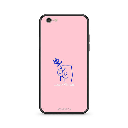 iphone 6 plus 6s plus Nice Day θήκη από τη Smartfits με σχέδιο στο πίσω μέρος και μαύρο περίβλημα | Smartphone case with colorful back and black bezels by Smartfits