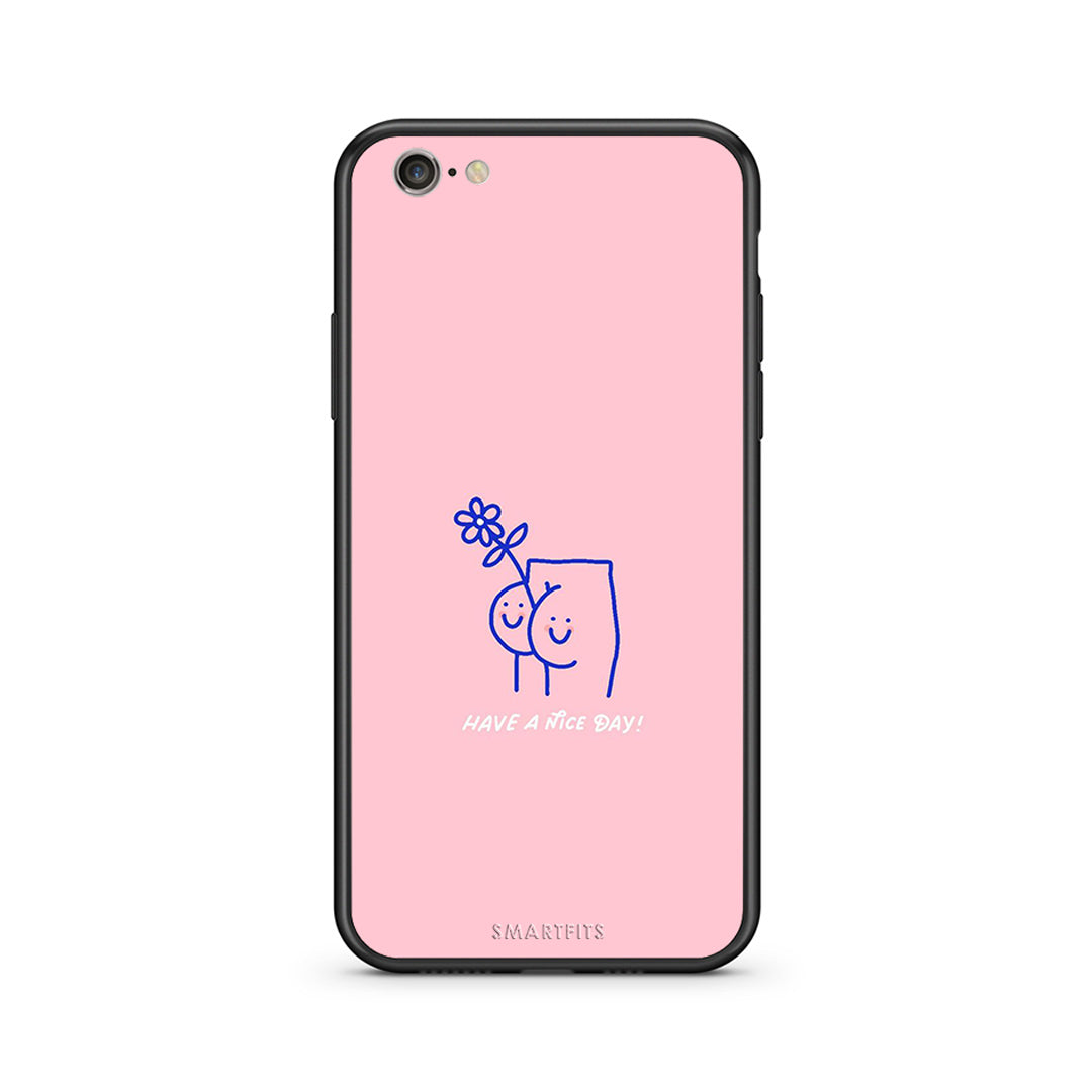 iPhone 7/8 Nice Day θήκη από τη Smartfits με σχέδιο στο πίσω μέρος και μαύρο περίβλημα | Smartphone case with colorful back and black bezels by Smartfits