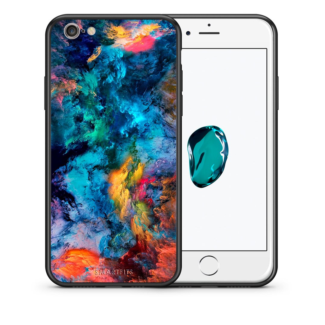 Θήκη iPhone 7/8/SE 2020 Crayola Paint από τη Smartfits με σχέδιο στο πίσω μέρος και μαύρο περίβλημα | iPhone 7/8/SE 2020 Crayola Paint case with colorful back and black bezels
