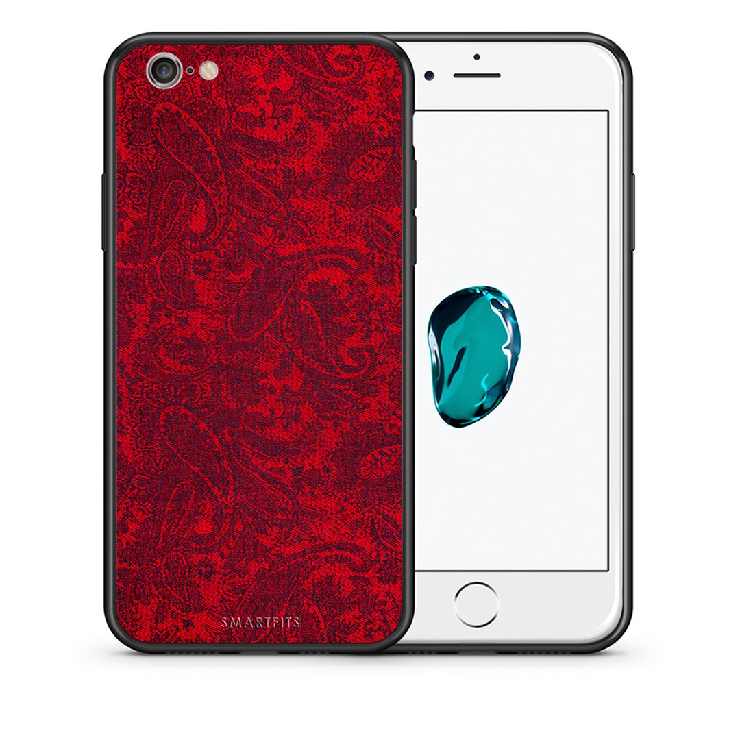 Θήκη iPhone 6/6s Paisley Cashmere από τη Smartfits με σχέδιο στο πίσω μέρος και μαύρο περίβλημα | iPhone 6/6s Paisley Cashmere case with colorful back and black bezels