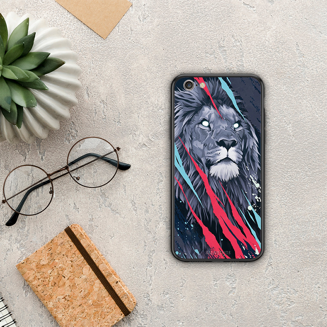 PopArt Lion Designer - iPhone 6 / 6s θήκη
