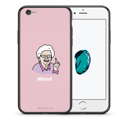 Θήκη iPhone 7/8/SE 2020 Mood PopArt από τη Smartfits με σχέδιο στο πίσω μέρος και μαύρο περίβλημα | iPhone 7/8/SE 2020 Mood PopArt case with colorful back and black bezels