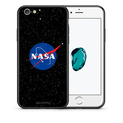Θήκη iPhone 7/8/SE 2020 NASA PopArt από τη Smartfits με σχέδιο στο πίσω μέρος και μαύρο περίβλημα | iPhone 7/8/SE 2020 NASA PopArt case with colorful back and black bezels