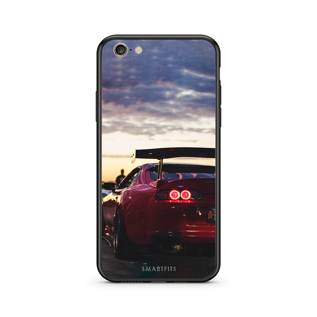 iphone 6 6s Racing Supra θήκη από τη Smartfits με σχέδιο στο πίσω μέρος και μαύρο περίβλημα | Smartphone case with colorful back and black bezels by Smartfits