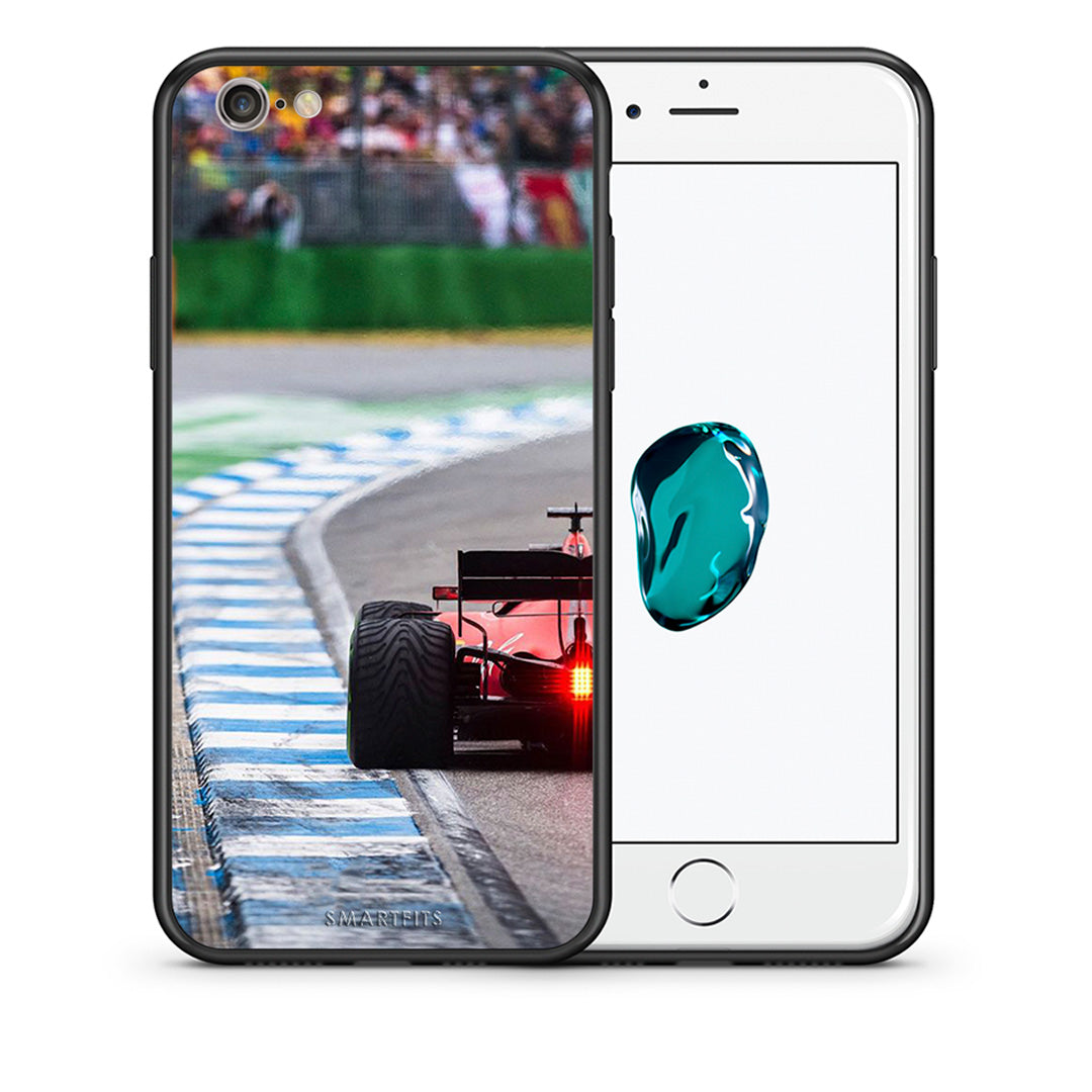 Θήκη iPhone 6 Plus/6s Plus Racing Vibes από τη Smartfits με σχέδιο στο πίσω μέρος και μαύρο περίβλημα | iPhone 6 Plus/6s Plus Racing Vibes case with colorful back and black bezels