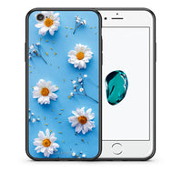 Thumbnail for Θήκη iPhone 6 Plus/6s Plus Real Daisies από τη Smartfits με σχέδιο στο πίσω μέρος και μαύρο περίβλημα | iPhone 6 Plus/6s Plus Real Daisies case with colorful back and black bezels