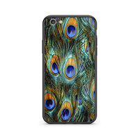 Thumbnail for iphone 6 6s Real Peacock Feathers θήκη από τη Smartfits με σχέδιο στο πίσω μέρος και μαύρο περίβλημα | Smartphone case with colorful back and black bezels by Smartfits