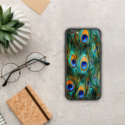 Real Peacock Feathers - iPhone 6 Plus / 6s Plus θήκη