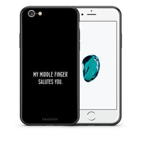 Thumbnail for Θήκη iPhone 6/6s Salute από τη Smartfits με σχέδιο στο πίσω μέρος και μαύρο περίβλημα | iPhone 6/6s Salute case with colorful back and black bezels