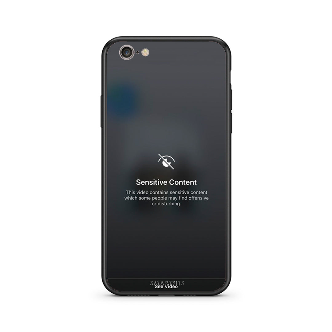 iPhone 7/8 Sensitive Content θήκη από τη Smartfits με σχέδιο στο πίσω μέρος και μαύρο περίβλημα | Smartphone case with colorful back and black bezels by Smartfits