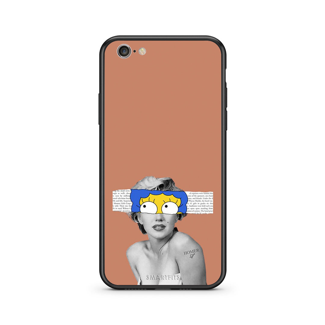 iPhone 7/8 Sim Merilyn θήκη από τη Smartfits με σχέδιο στο πίσω μέρος και μαύρο περίβλημα | Smartphone case with colorful back and black bezels by Smartfits