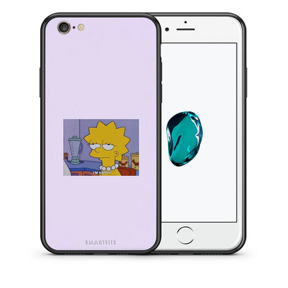 Θήκη iPhone 6/6s So Happy από τη Smartfits με σχέδιο στο πίσω μέρος και μαύρο περίβλημα | iPhone 6/6s So Happy case with colorful back and black bezels