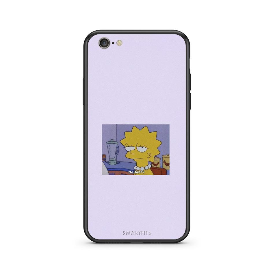 iphone 6 6s So Happy θήκη από τη Smartfits με σχέδιο στο πίσω μέρος και μαύρο περίβλημα | Smartphone case with colorful back and black bezels by Smartfits