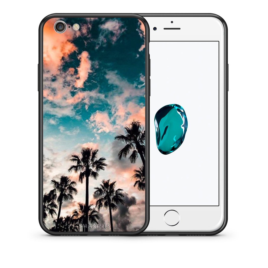 Θήκη iPhone 6/6s Sky Summer από τη Smartfits με σχέδιο στο πίσω μέρος και μαύρο περίβλημα | iPhone 6/6s Sky Summer case with colorful back and black bezels