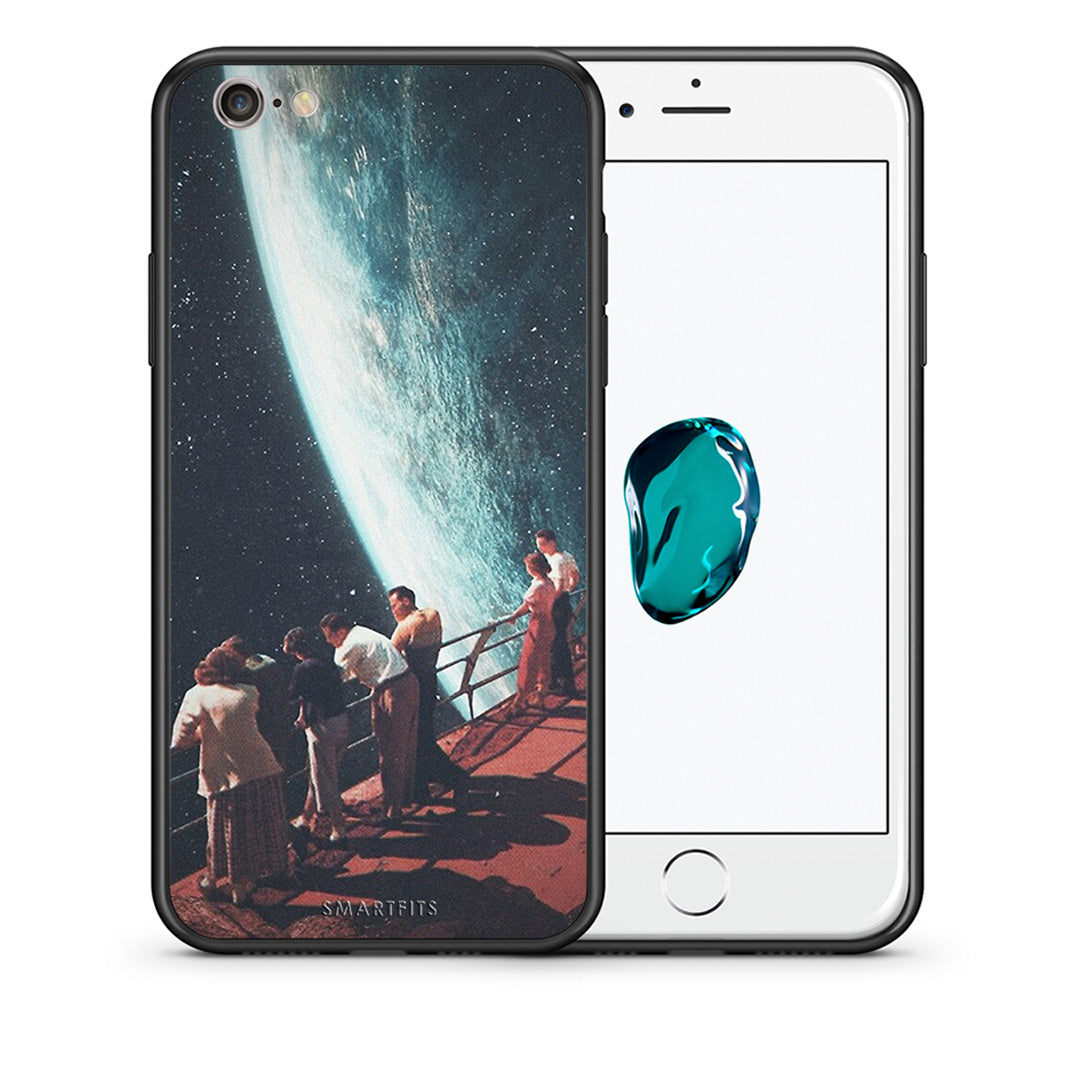Θήκη iPhone 6/6s Surreal View από τη Smartfits με σχέδιο στο πίσω μέρος και μαύρο περίβλημα | iPhone 6/6s Surreal View case with colorful back and black bezels