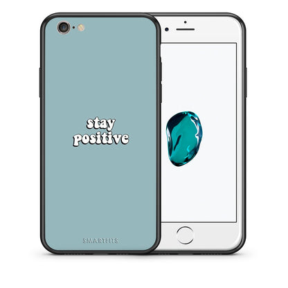 Θήκη iPhone 7/8/SE 2020 Positive Text από τη Smartfits με σχέδιο στο πίσω μέρος και μαύρο περίβλημα | iPhone 7/8/SE 2020 Positive Text case with colorful back and black bezels