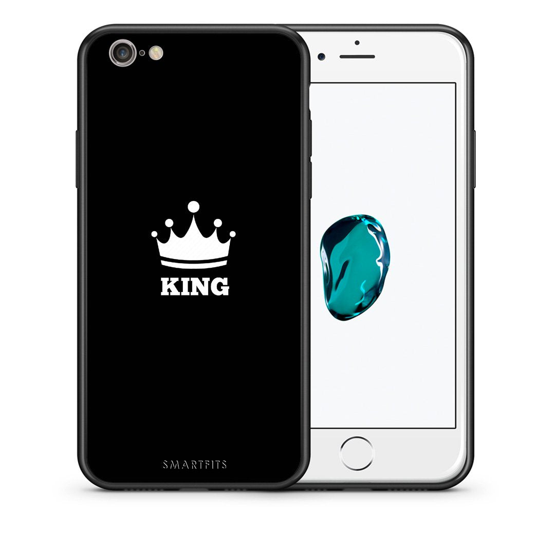 Θήκη iPhone 7/8/SE 2020 King Valentine από τη Smartfits με σχέδιο στο πίσω μέρος και μαύρο περίβλημα | iPhone 7/8/SE 2020 King Valentine case with colorful back and black bezels