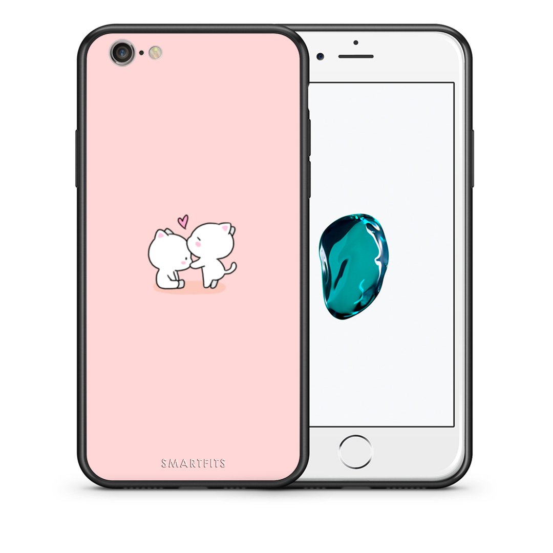 Θήκη iPhone 6 Plus/6s Plus Love Valentine από τη Smartfits με σχέδιο στο πίσω μέρος και μαύρο περίβλημα | iPhone 6 Plus/6s Plus Love Valentine case with colorful back and black bezels