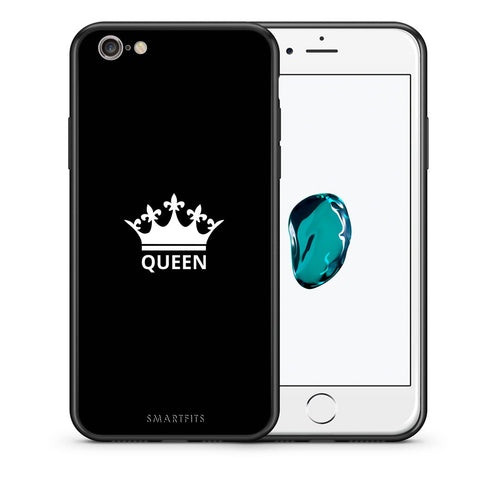 Θήκη iPhone 7/8/SE 2020 Queen Valentine από τη Smartfits με σχέδιο στο πίσω μέρος και μαύρο περίβλημα | iPhone 7/8/SE 2020 Queen Valentine case with colorful back and black bezels