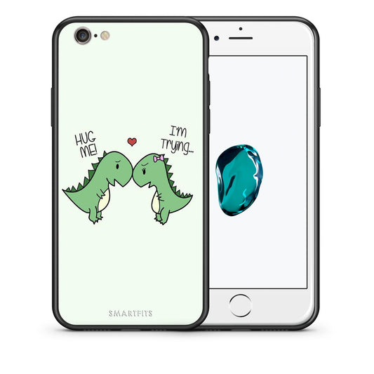 Θήκη iPhone 6/6s Rex Valentine από τη Smartfits με σχέδιο στο πίσω μέρος και μαύρο περίβλημα | iPhone 6/6s Rex Valentine case with colorful back and black bezels