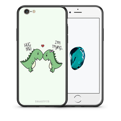 Θήκη iPhone 6 Plus/6s Plus Rex Valentine από τη Smartfits με σχέδιο στο πίσω μέρος και μαύρο περίβλημα | iPhone 6 Plus/6s Plus Rex Valentine case with colorful back and black bezels