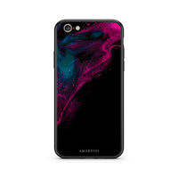 Thumbnail for 4 - iphone 6 6s Pink Black Watercolor case, cover, bumper