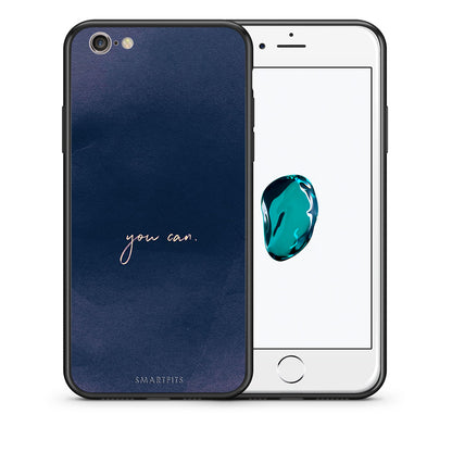 Θήκη iPhone 6 Plus/6s Plus You Can από τη Smartfits με σχέδιο στο πίσω μέρος και μαύρο περίβλημα | iPhone 6 Plus/6s Plus You Can case with colorful back and black bezels