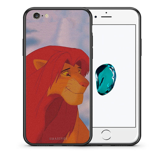 Θήκη Αγίου Βαλεντίνου iPhone 6 Plus / 6s Plus Lion Love 1 από τη Smartfits με σχέδιο στο πίσω μέρος και μαύρο περίβλημα | iPhone 6 Plus / 6s Plus Lion Love 1 case with colorful back and black bezels