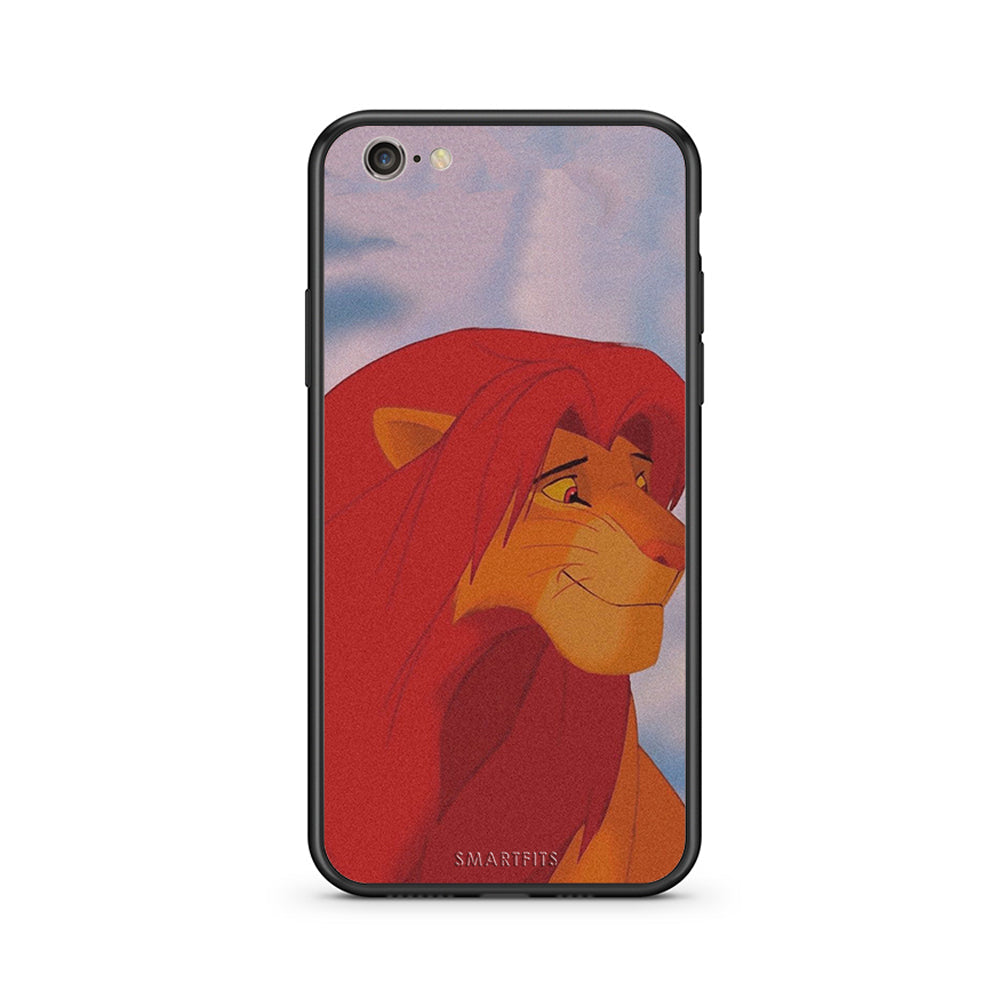 iphone 6 plus 6s plus Lion Love 1 Θήκη Αγίου Βαλεντίνου από τη Smartfits με σχέδιο στο πίσω μέρος και μαύρο περίβλημα | Smartphone case with colorful back and black bezels by Smartfits