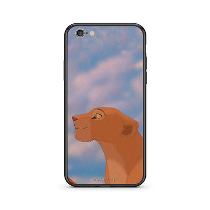 iphone 6 plus 6s plus Lion Love 2 Θήκη Αγίου Βαλεντίνου από τη Smartfits με σχέδιο στο πίσω μέρος και μαύρο περίβλημα | Smartphone case with colorful back and black bezels by Smartfits