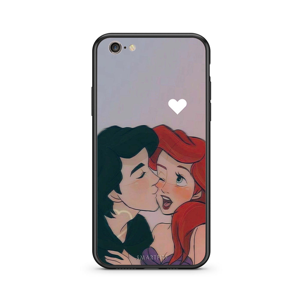 iPhone 7 / 8 Mermaid Love Θήκη Αγίου Βαλεντίνου από τη Smartfits με σχέδιο στο πίσω μέρος και μαύρο περίβλημα | Smartphone case with colorful back and black bezels by Smartfits