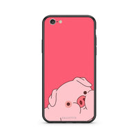 Thumbnail for iphone 6 6s Pig Love 1 Θήκη Αγίου Βαλεντίνου από τη Smartfits με σχέδιο στο πίσω μέρος και μαύρο περίβλημα | Smartphone case with colorful back and black bezels by Smartfits