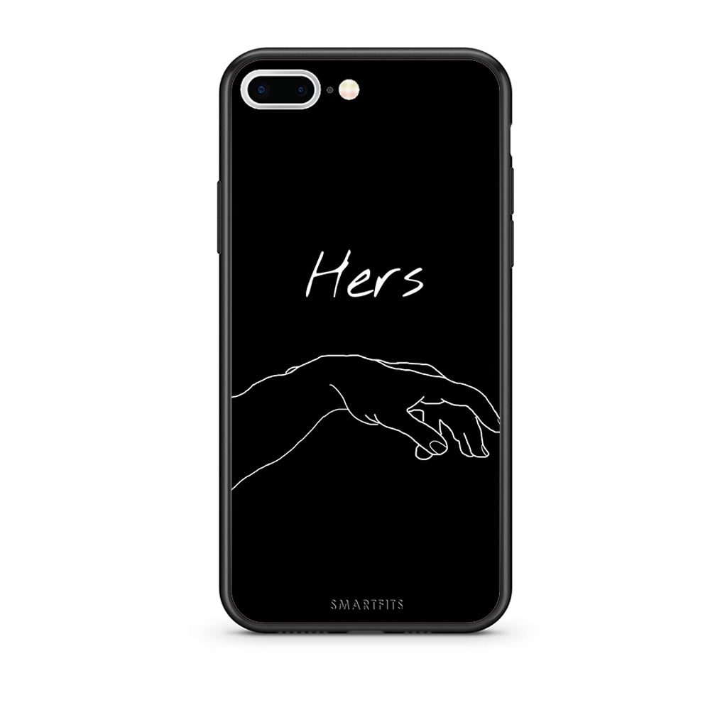iPhone 7 Plus / 8 Plus Aeshetic Love 1 Θήκη Αγίου Βαλεντίνου από τη Smartfits με σχέδιο στο πίσω μέρος και μαύρο περίβλημα | Smartphone case with colorful back and black bezels by Smartfits