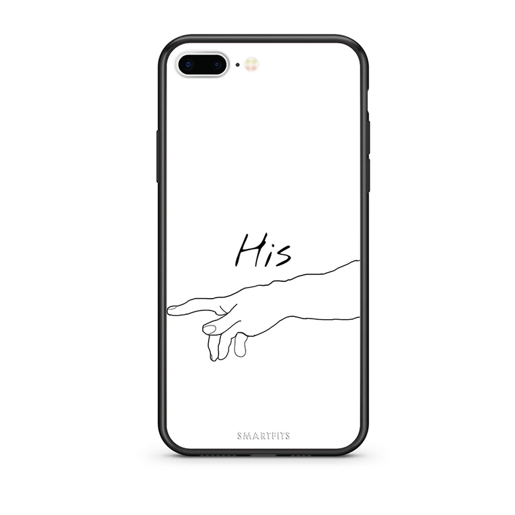 iPhone 7 Plus / 8 Plus Aeshetic Love 2 Θήκη Αγίου Βαλεντίνου από τη Smartfits με σχέδιο στο πίσω μέρος και μαύρο περίβλημα | Smartphone case with colorful back and black bezels by Smartfits