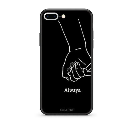 iPhone 7 Plus / 8 Plus Always & Forever 1 Θήκη Αγίου Βαλεντίνου από τη Smartfits με σχέδιο στο πίσω μέρος και μαύρο περίβλημα | Smartphone case with colorful back and black bezels by Smartfits
