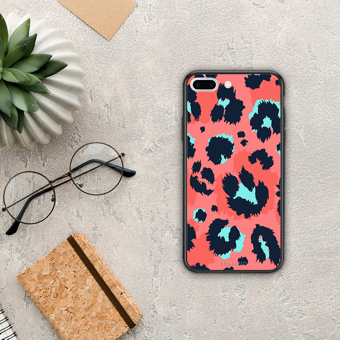 Animal Pink Leopard - iPhone 7 Plus / 8 Plus θήκη