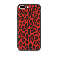 Thumbnail for 4 - iPhone 7 Plus/8 Plus Red Leopard Animal case, cover, bumper